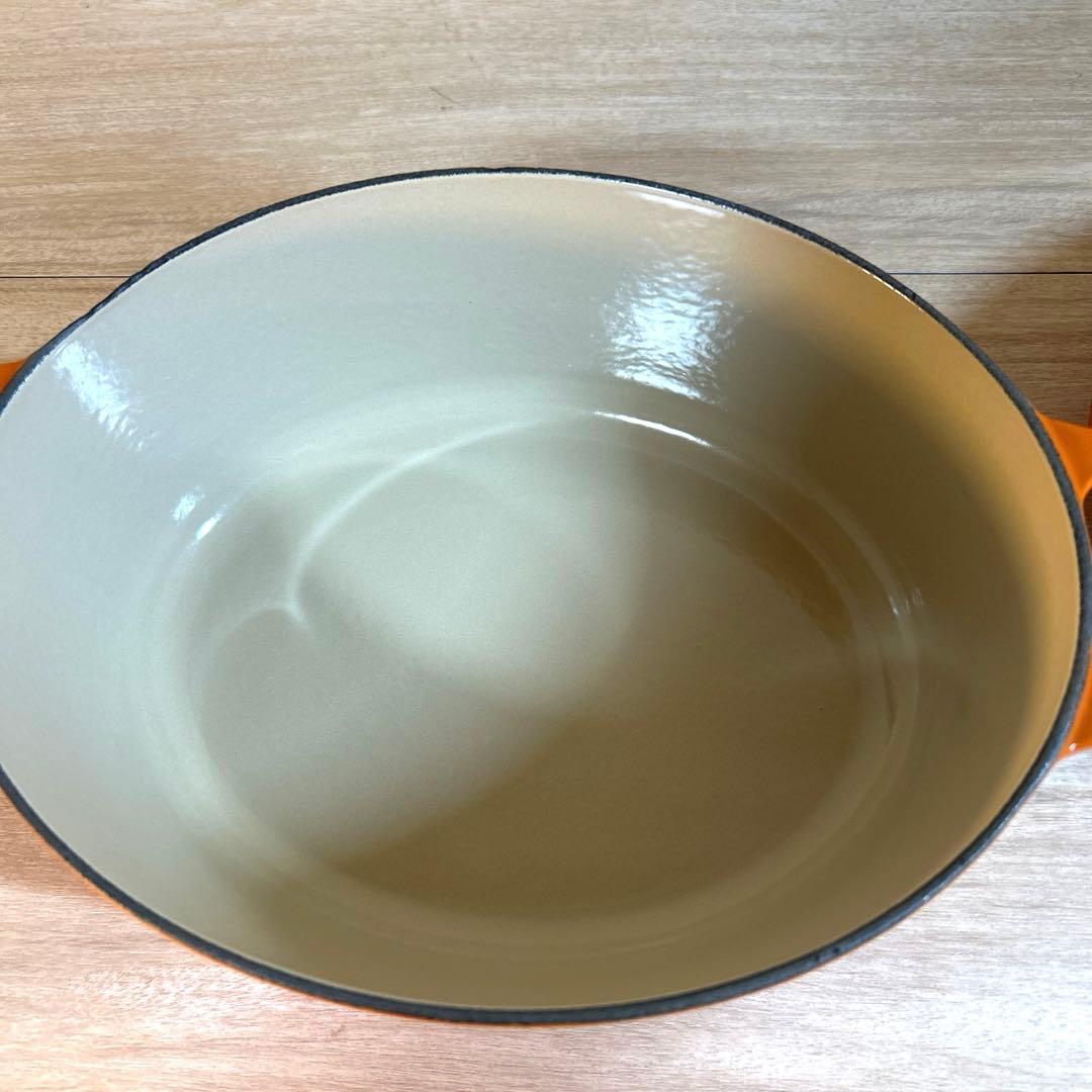 ルクルーゼ　ココットオーバル　25cm オレンジ　両手鍋　鍋