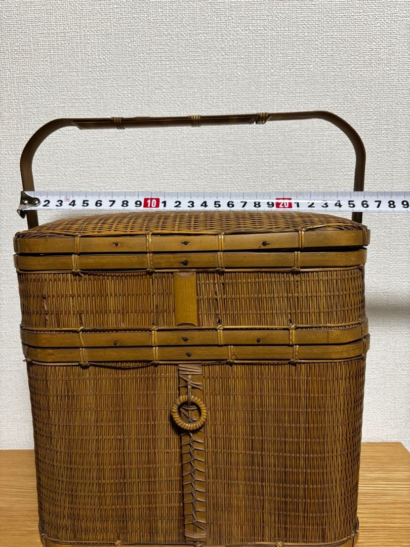 レトロ　竹細工　竹籠　インテリア