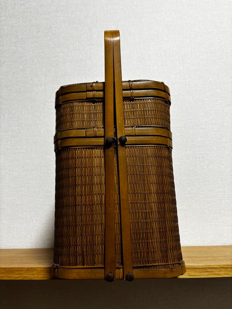 レトロ　竹細工　竹籠　インテリア