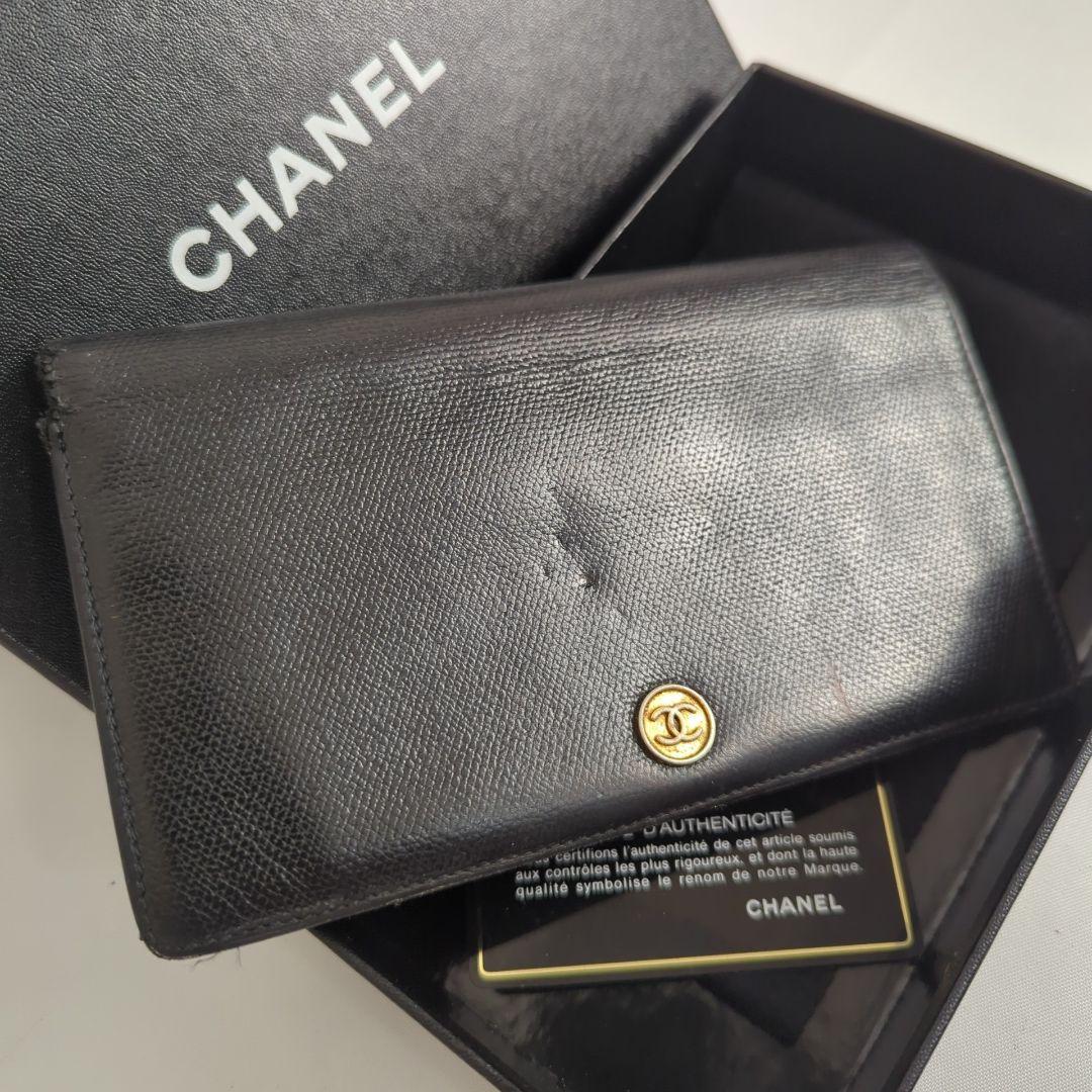 CHANEL シャネル ココマーク 折り 長財布 ココボタン