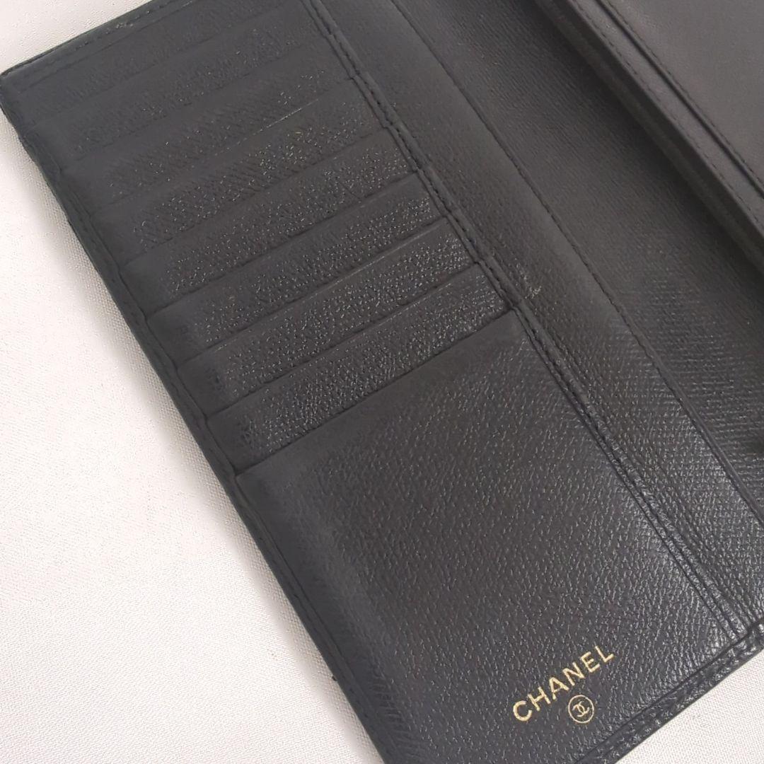 CHANEL シャネル ココマーク 折り 長財布 ココボタン