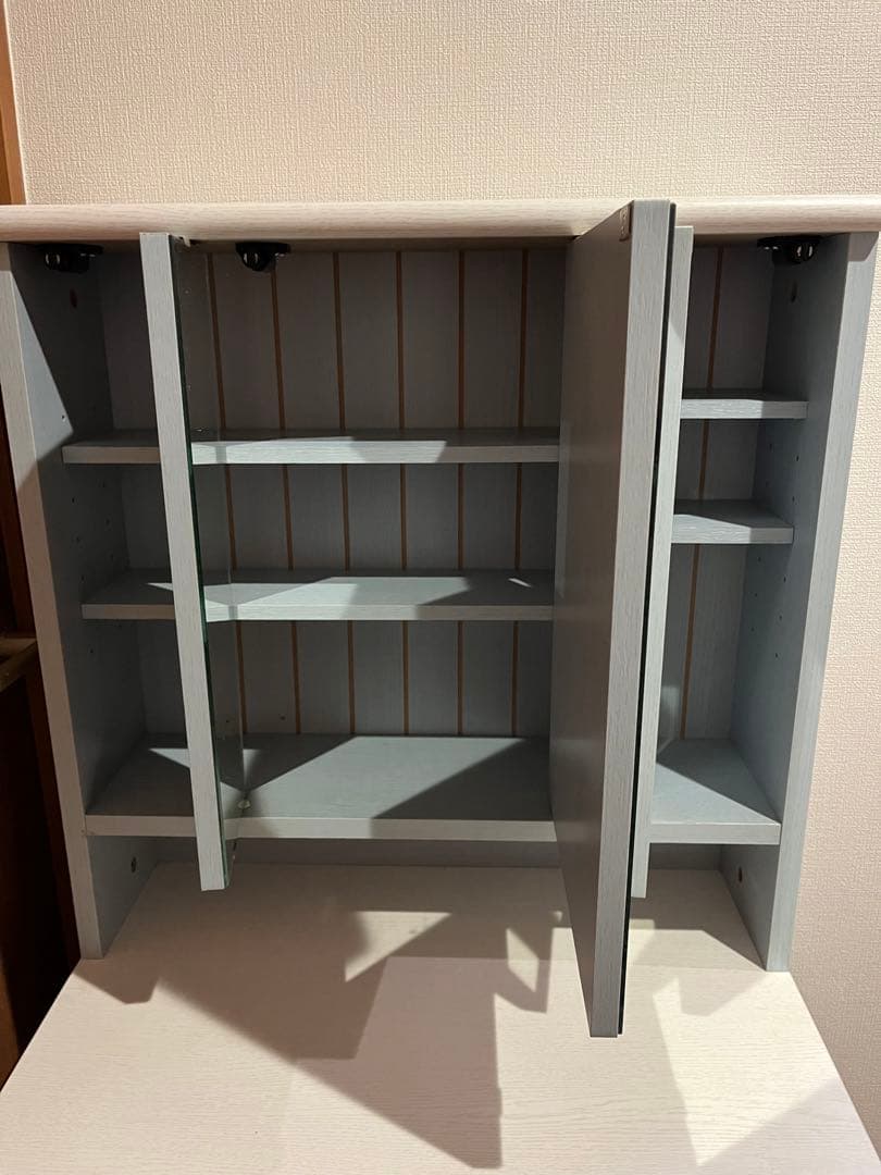 値下げしました！ドレッサー 北欧 水色 椅子付き