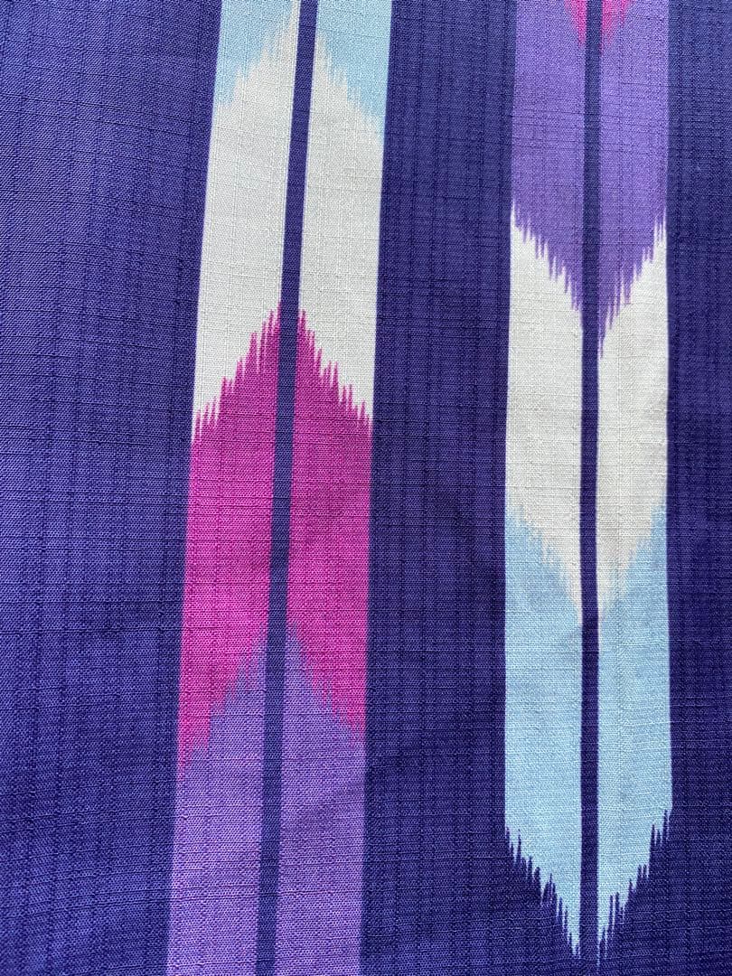 セオアルファ　浴衣　紫矢羽根　MIMATSU しゃら　ふりふ　大正ロマン　セオα