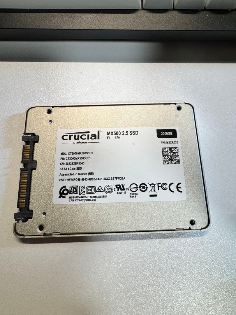 e*d様 Crucial MX500 2TB 2.5インチ SATA SSD