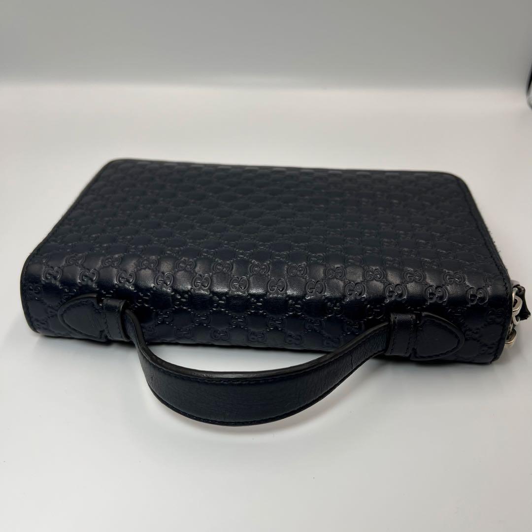 グッチ マイクログッチシマ トラベル ドキュメントケース 長財布 449246