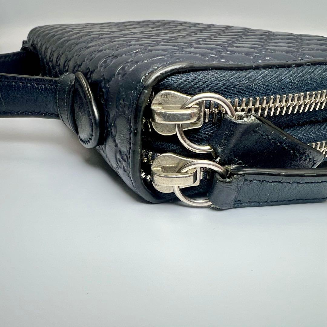 グッチ マイクログッチシマ トラベル ドキュメントケース 長財布 449246