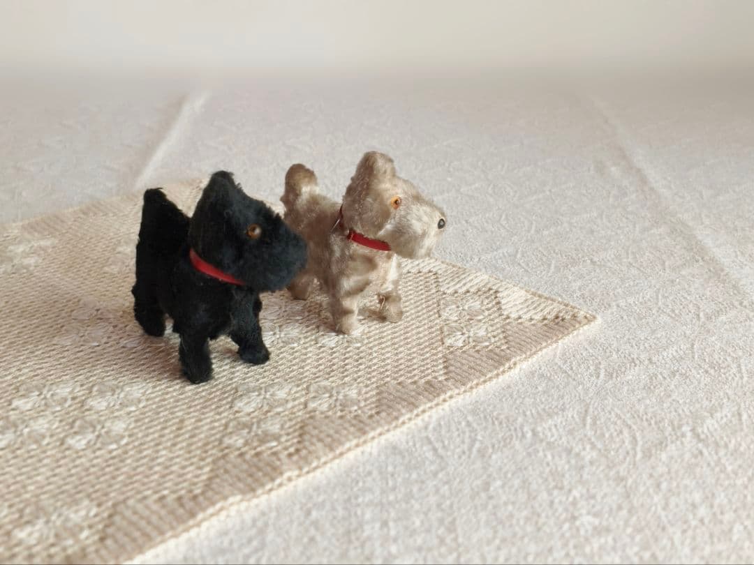 * vintage teria ❀ クリーム色の毛並みの テリアさん