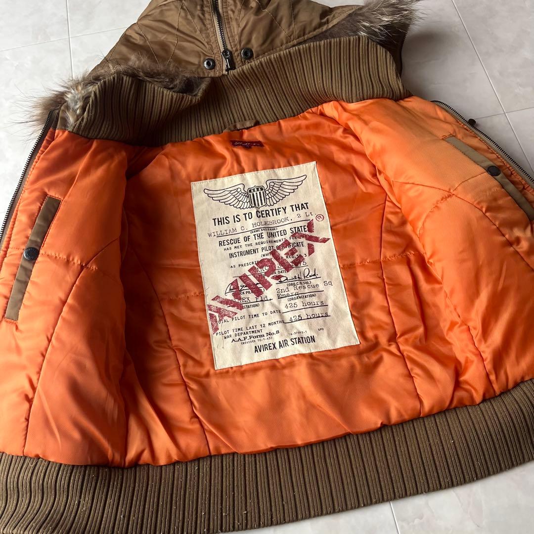 美品✨AVIREX N-2Bフライトジャケット 短尺 ファー脱着可 S Y2K