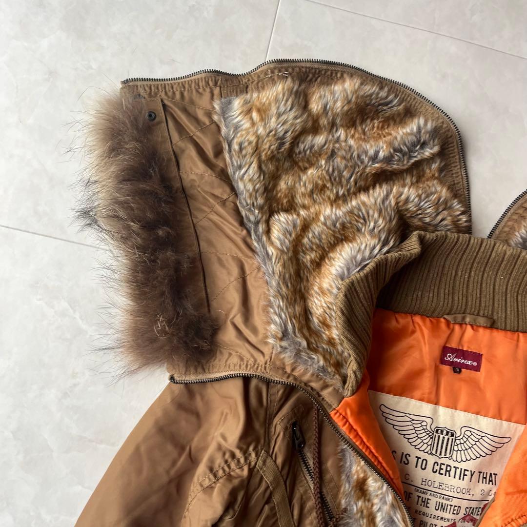 美品✨AVIREX N-2Bフライトジャケット 短尺 ファー脱着可 S Y2K