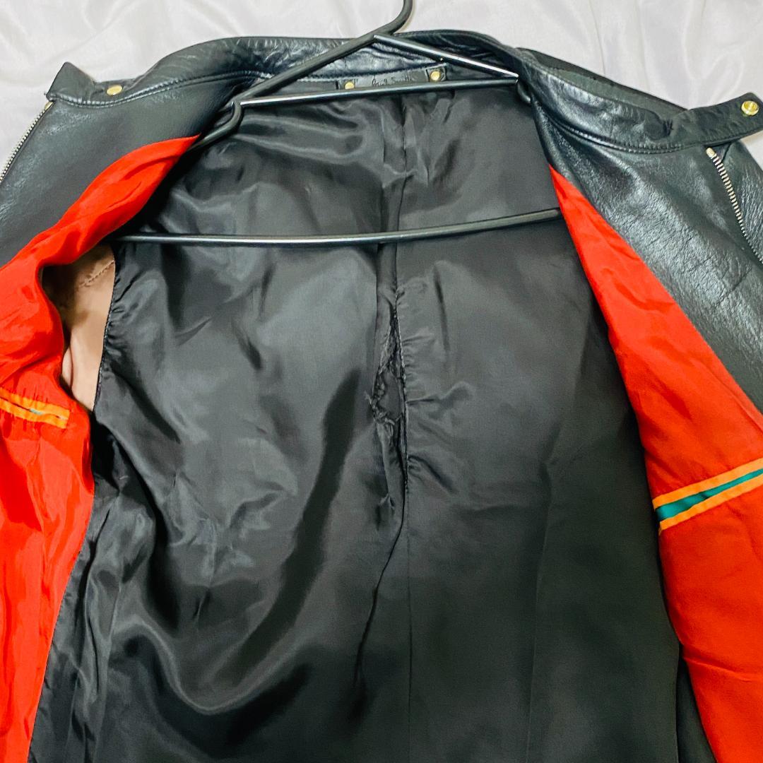 Paul Smith（ポールスミス）ライダース シングル　ラムレザー　M