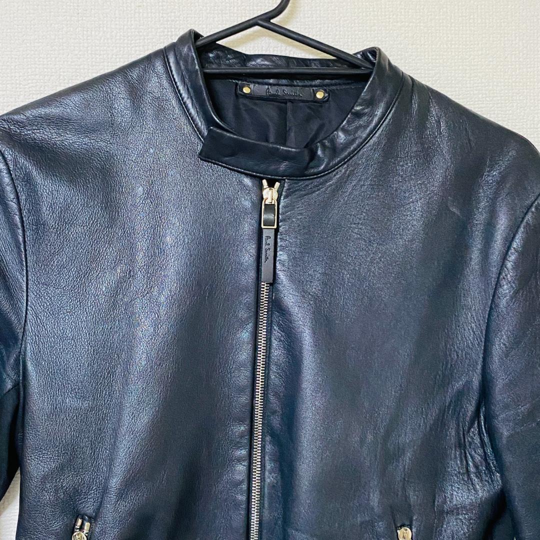 Paul Smith（ポールスミス）ライダース シングル　ラムレザー　M