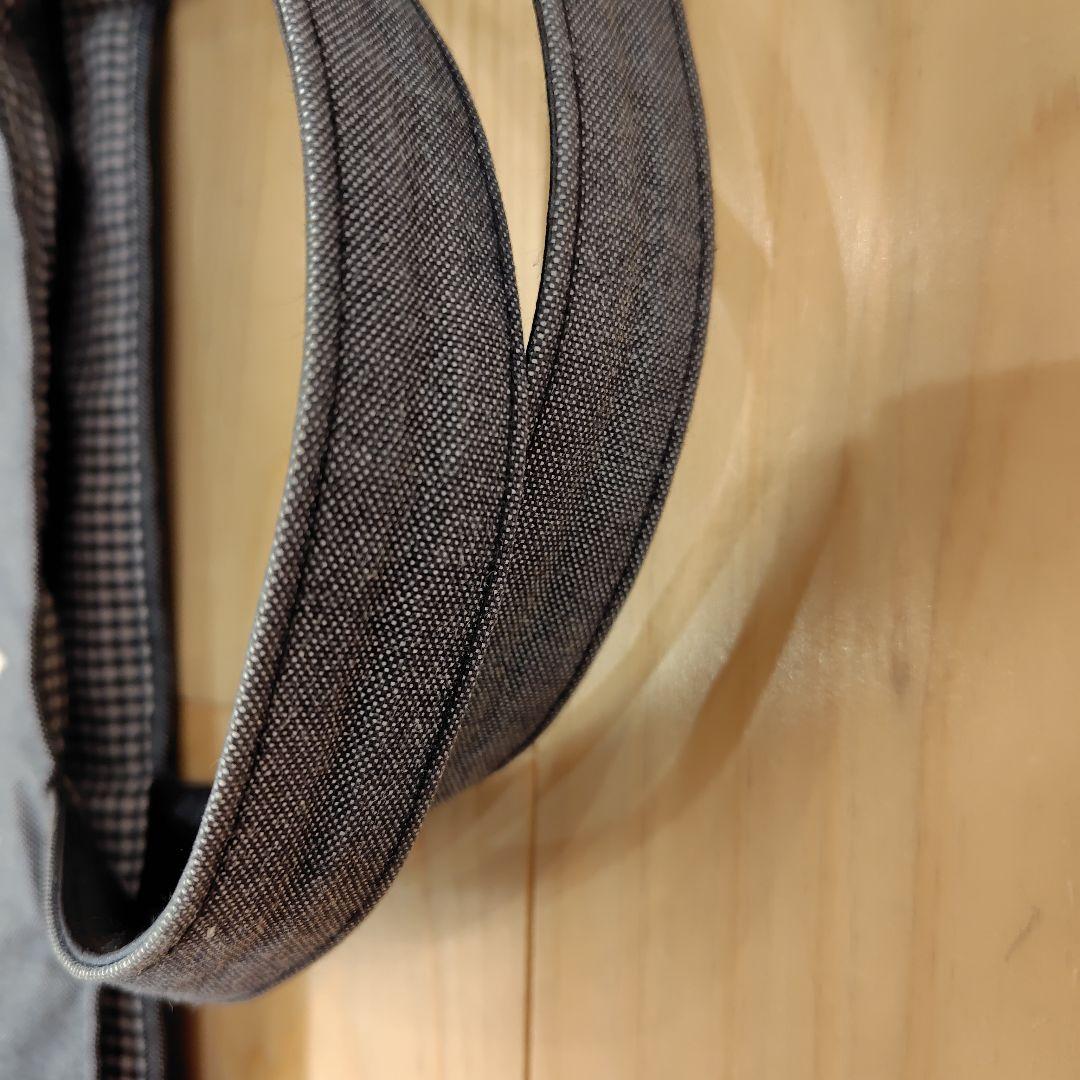 ファミリア　デニムバッグ　黒　雪遊び