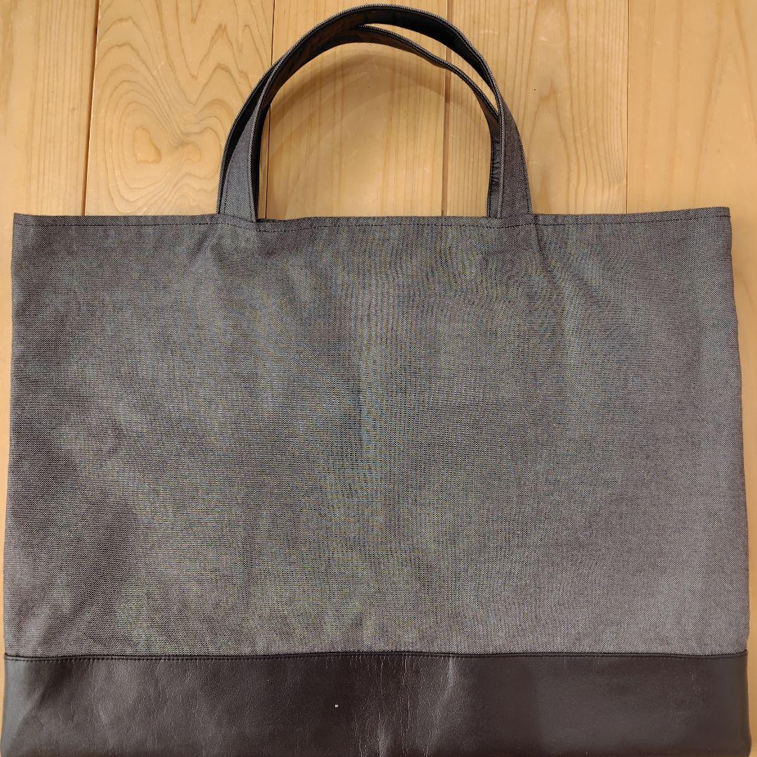 ファミリア　デニムバッグ　黒　雪遊び