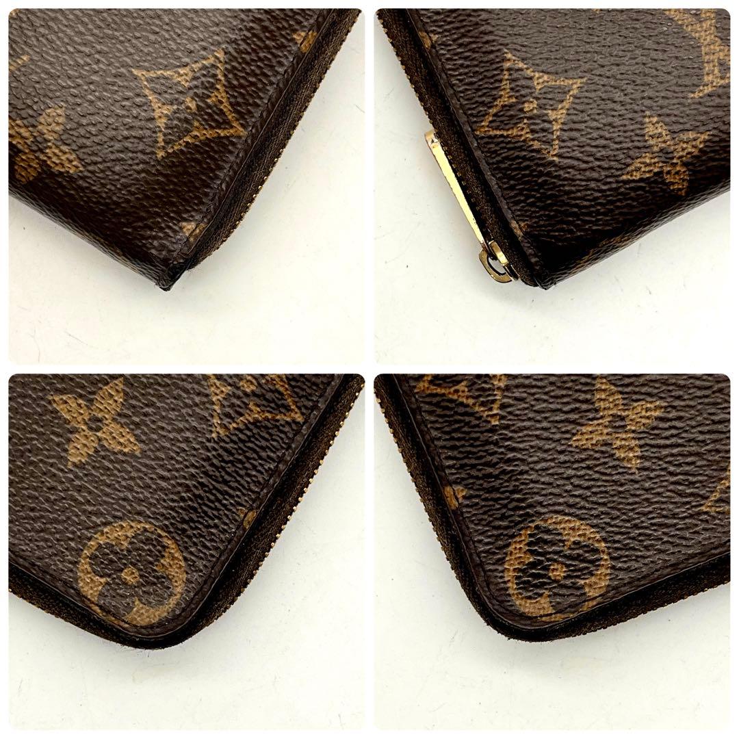 ルイヴィトン モノグラム ジッピーパース ケース 本物 正規品 茶色