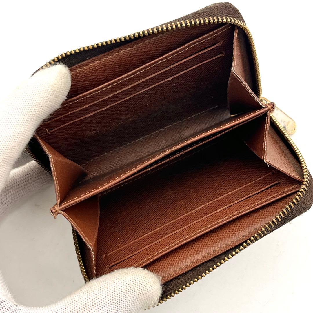 ルイヴィトン モノグラム ジッピーパース ケース 本物 正規品 茶色