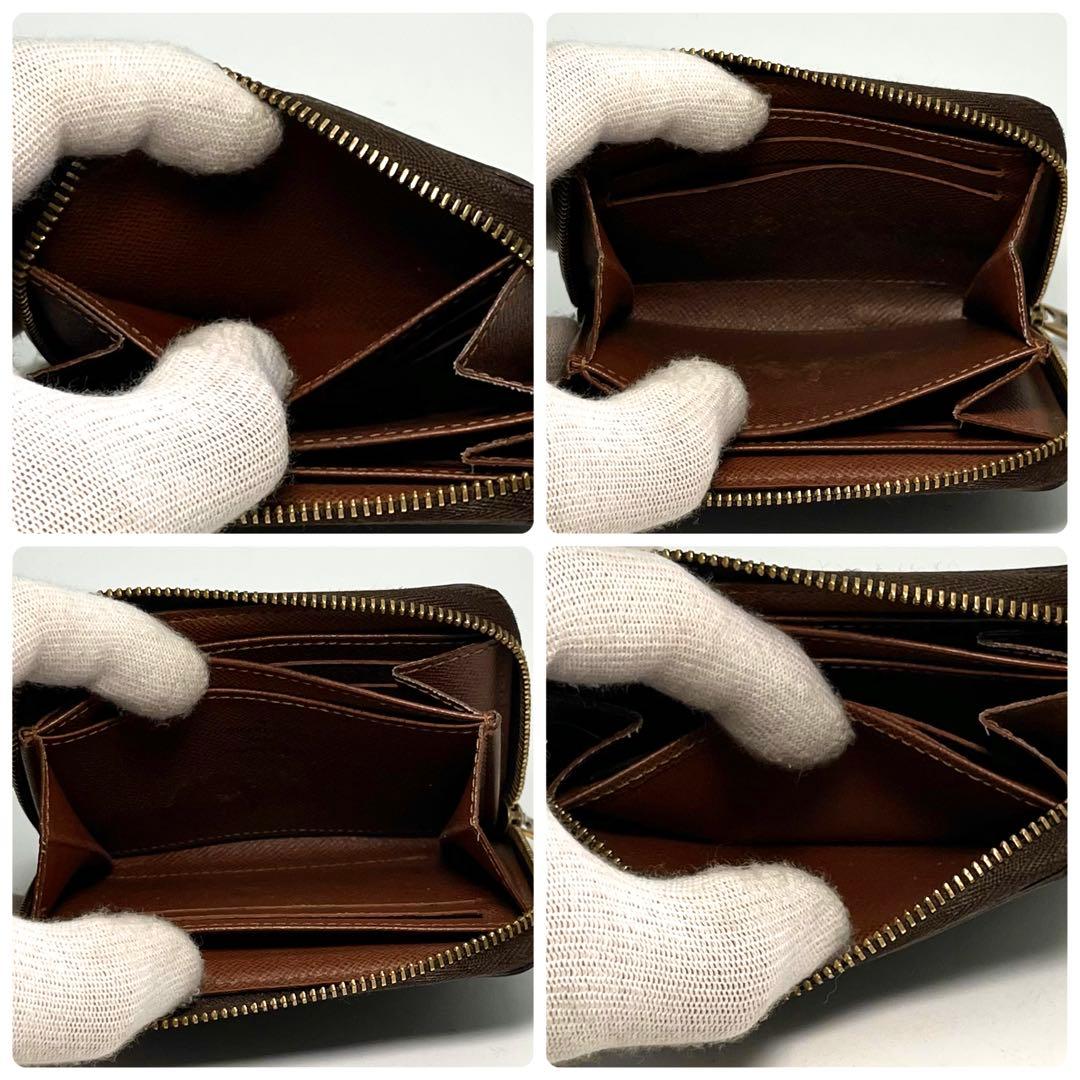 ルイヴィトン モノグラム ジッピーパース ケース 本物 正規品 茶色