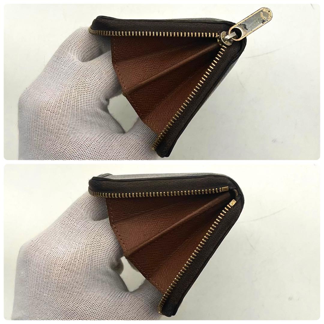 ルイヴィトン モノグラム ジッピーパース ケース 本物 正規品 茶色