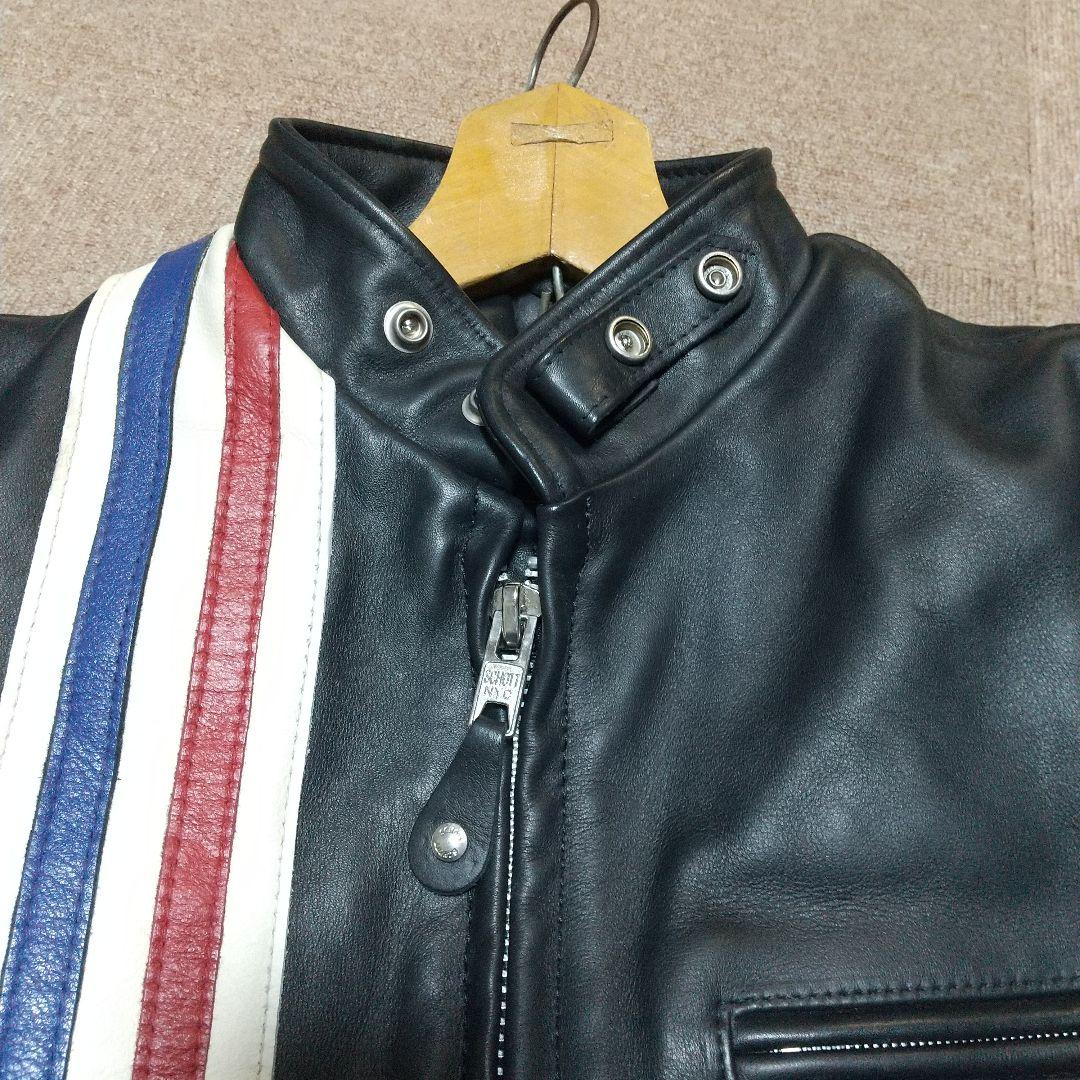 Schott 671H シングルライダース３８インチ 新品同様　購入時のタグ付