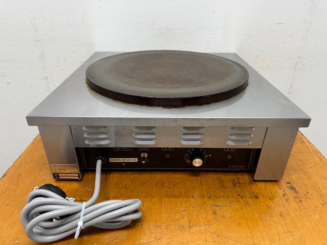 エイシン　業務用　電気クレープ機器　２０２２年製　厨房　飲食店　EC-２０００