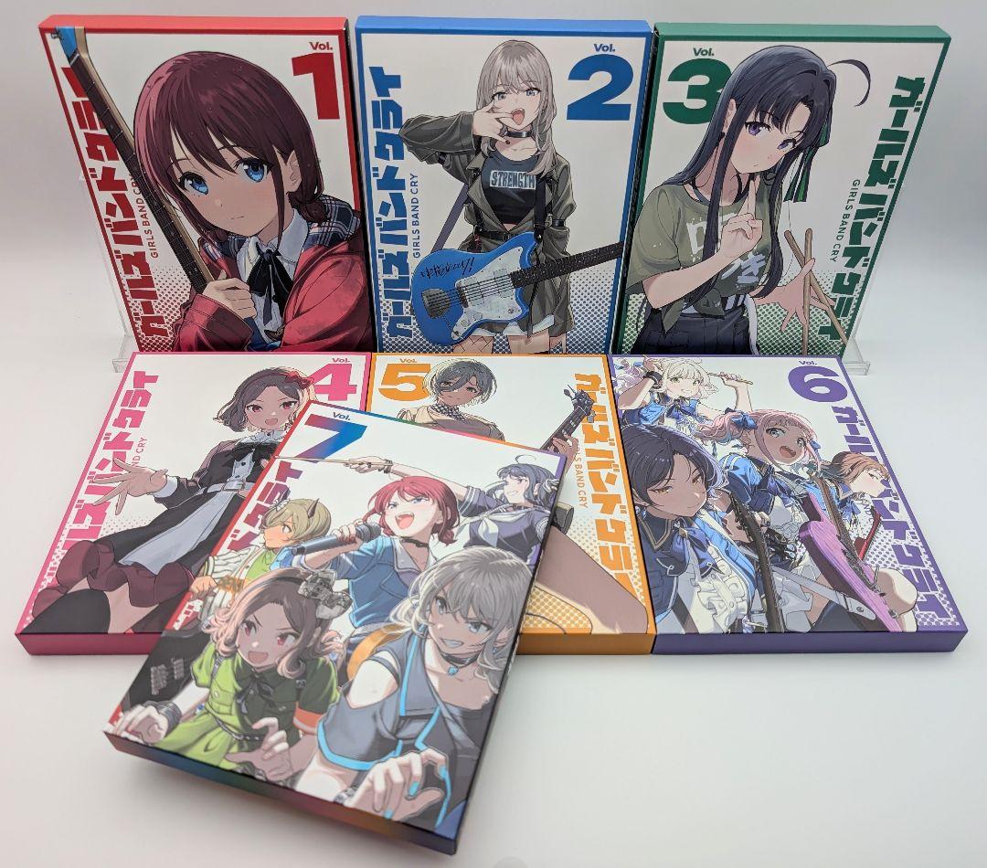 X*n様 ガールズバンドクライ DVD 1〜7巻全巻フィギュア付セット 豪華限定