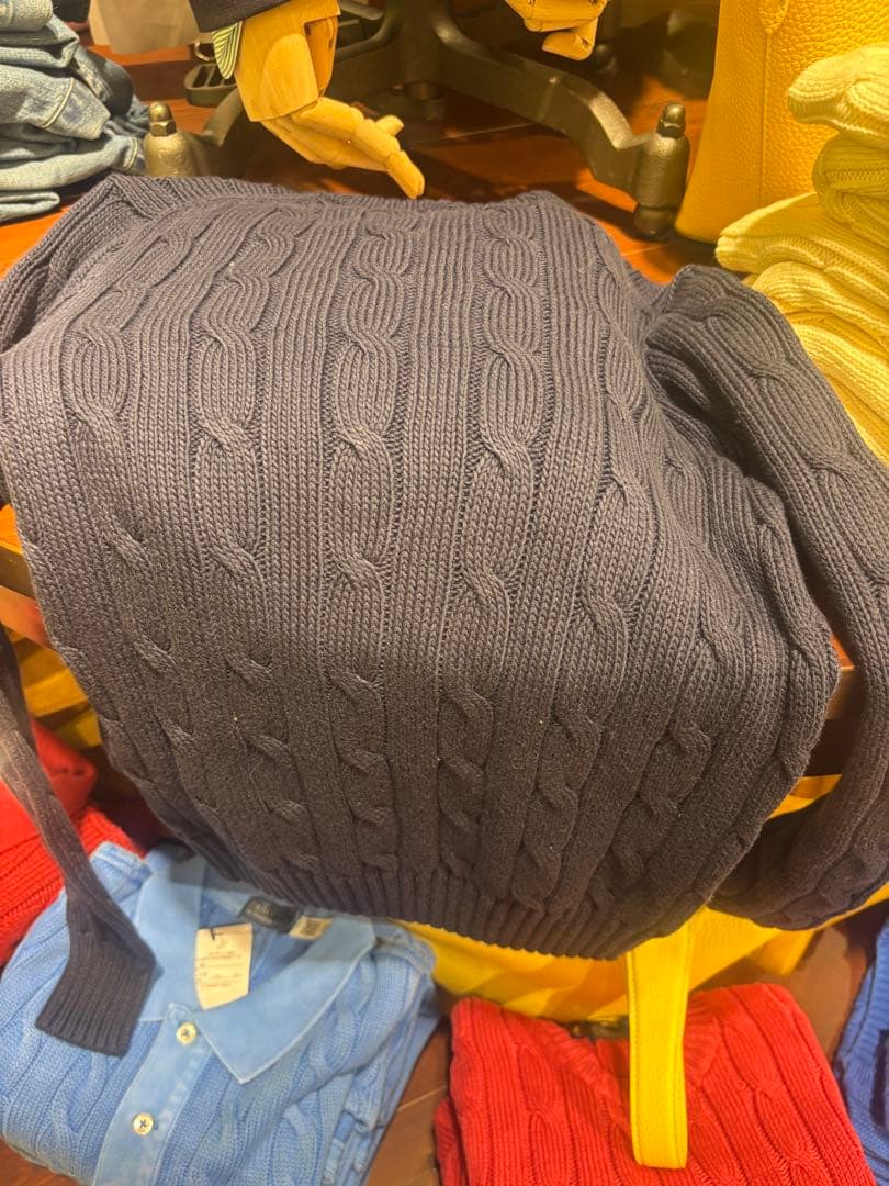 ラルフローレン　定番長袖ケーブルニット