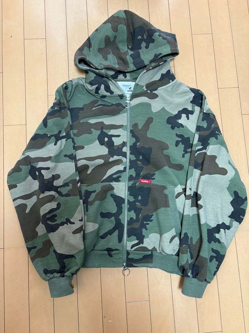 scuffers SCFF Camo Zipper ジップアップパーカ 迷彩 L