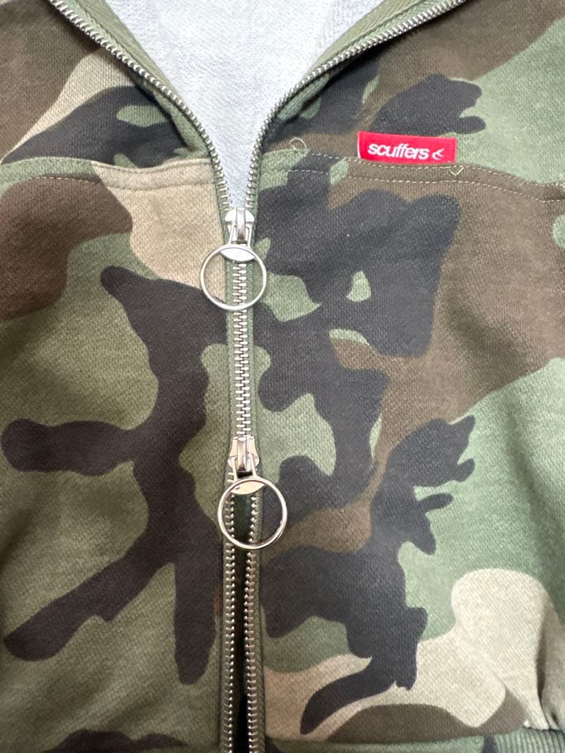 scuffers SCFF Camo Zipper ジップアップパーカ 迷彩 L