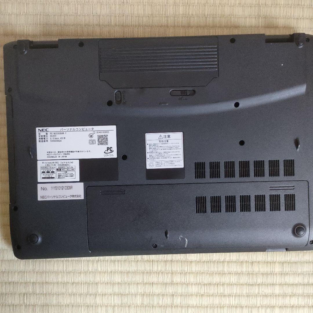 NEC ノートＰＣ Windows11/Core i5/SSD500GB/4GB