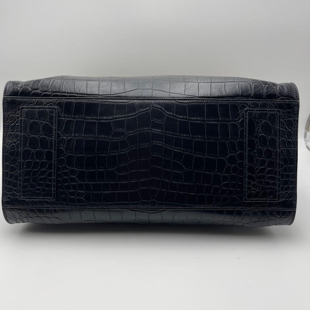 【新品未使用】SAINT LAURENT サックドジュール 型押しクロコ　ラージ