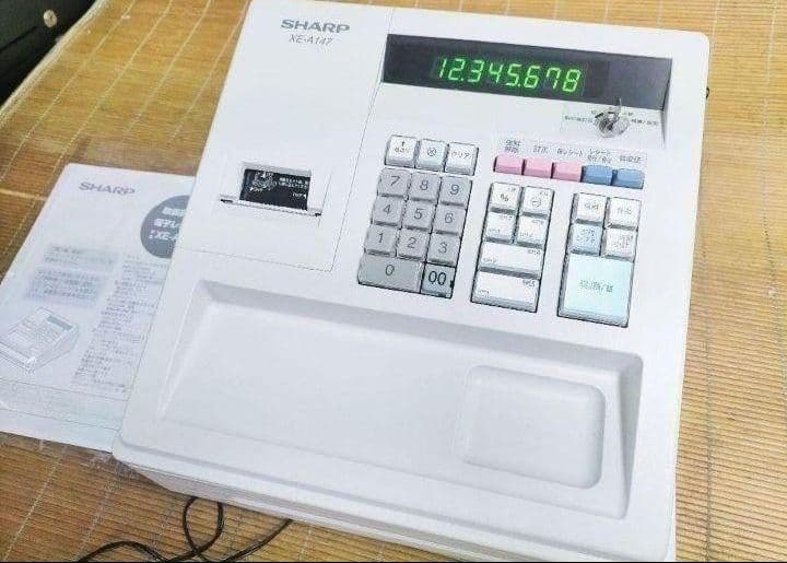 シャープレジスター　XE-A147　PC連携売上管理フル設定無料　600061