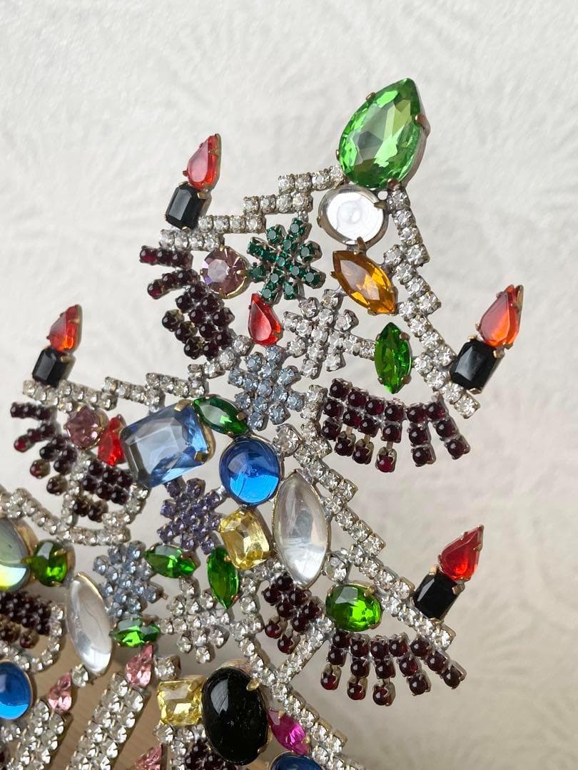 ビンテージ/チェコガラス/クリスマスツリー/TABOO/チェコツリー/グリーン