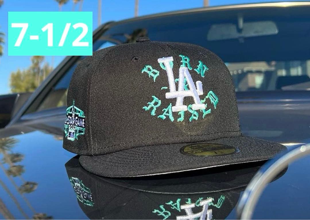 帽子 7-1/2 NEW ERA BORN X RAISED DODGERS CAP