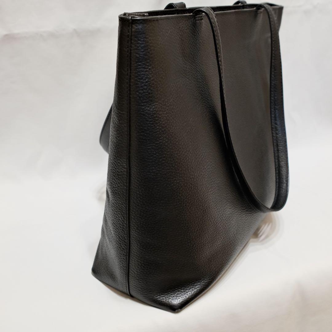 HushTug ハッシュタグ　レザートート　ブラック