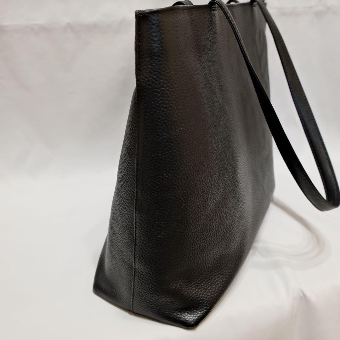 HushTug ハッシュタグ　レザートート　ブラック