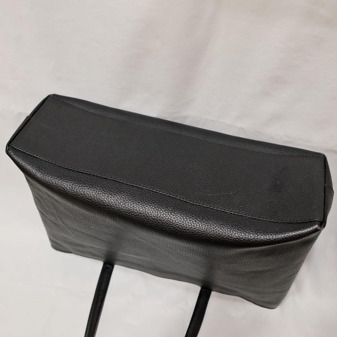 HushTug ハッシュタグ　レザートート　ブラック