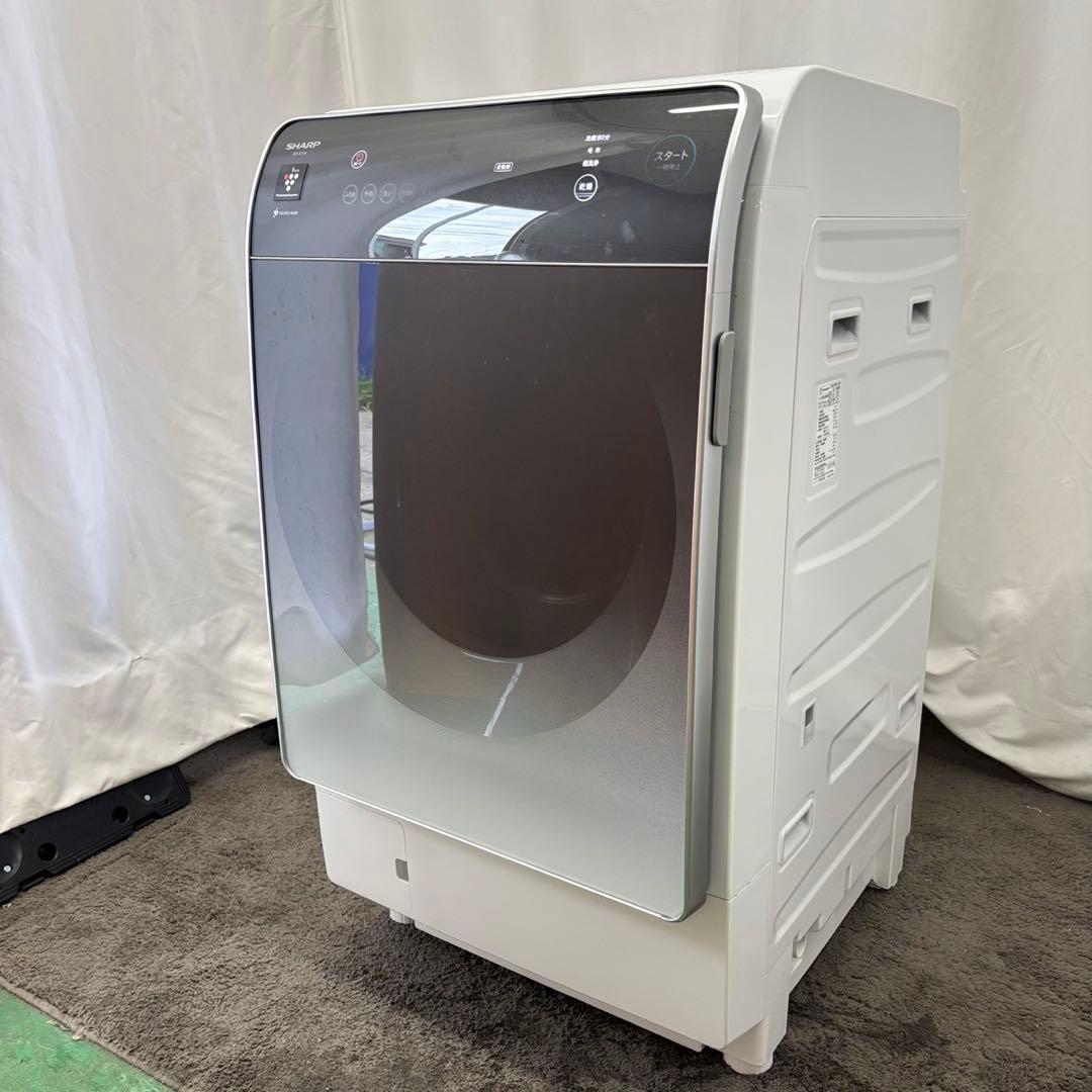 ★827　ドラム式洗濯機　SHARP　11キロ　大型　綺麗　安い　設置無料　左開