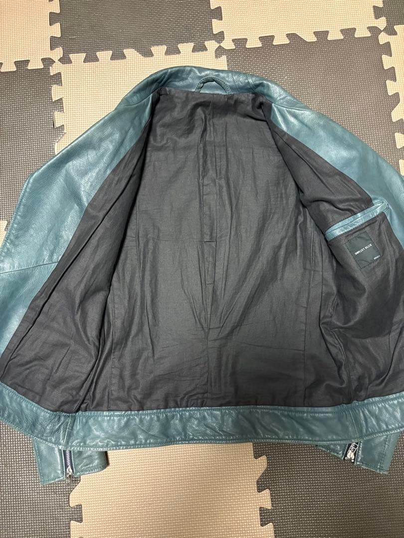 ships jet blue レザー ダブルライダースジャケット　S