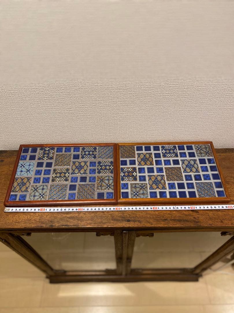 古道具　手仕事 タイルトレイ　タイルトレー