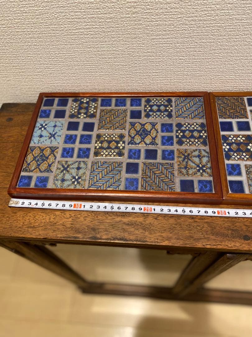 古道具　手仕事 タイルトレイ　タイルトレー