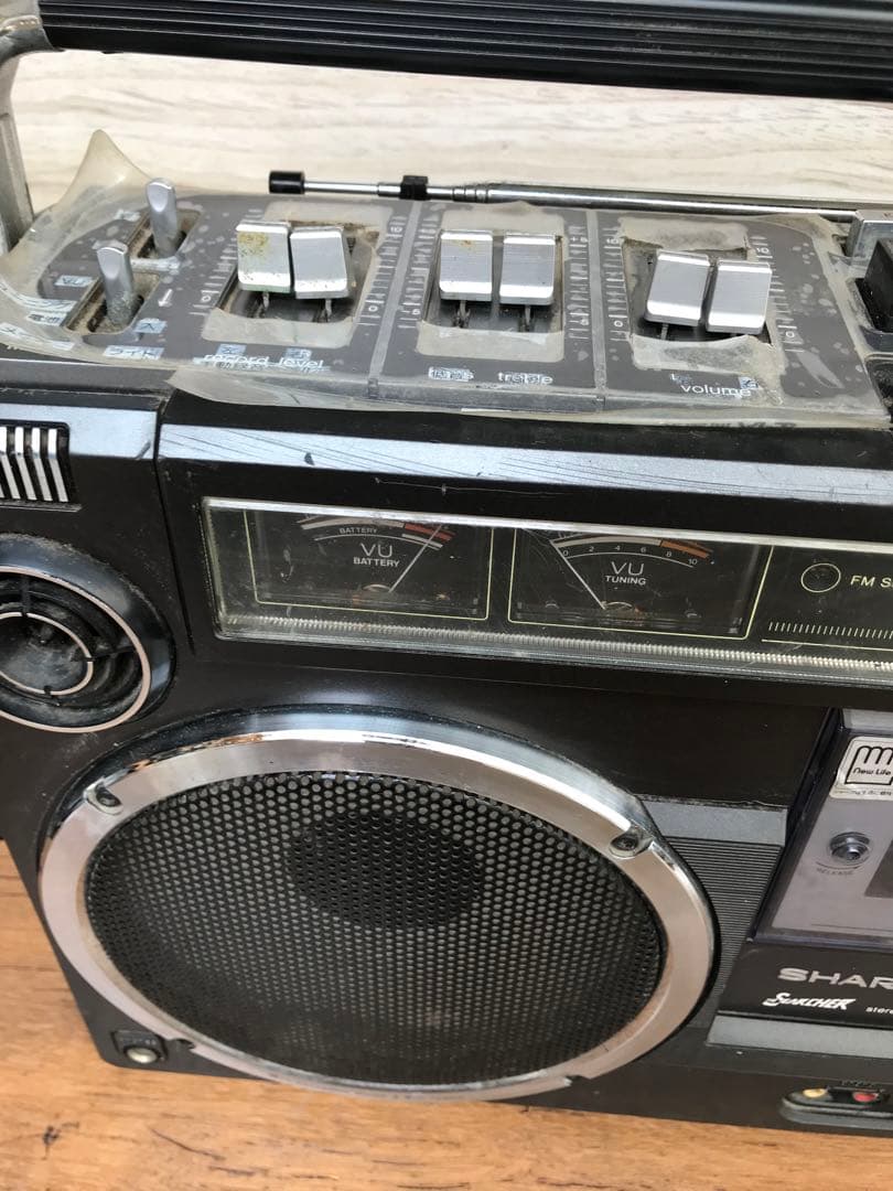 SHARP ラジカセ 昭和レトロ　GF-303SB 動作訳あり(F113)