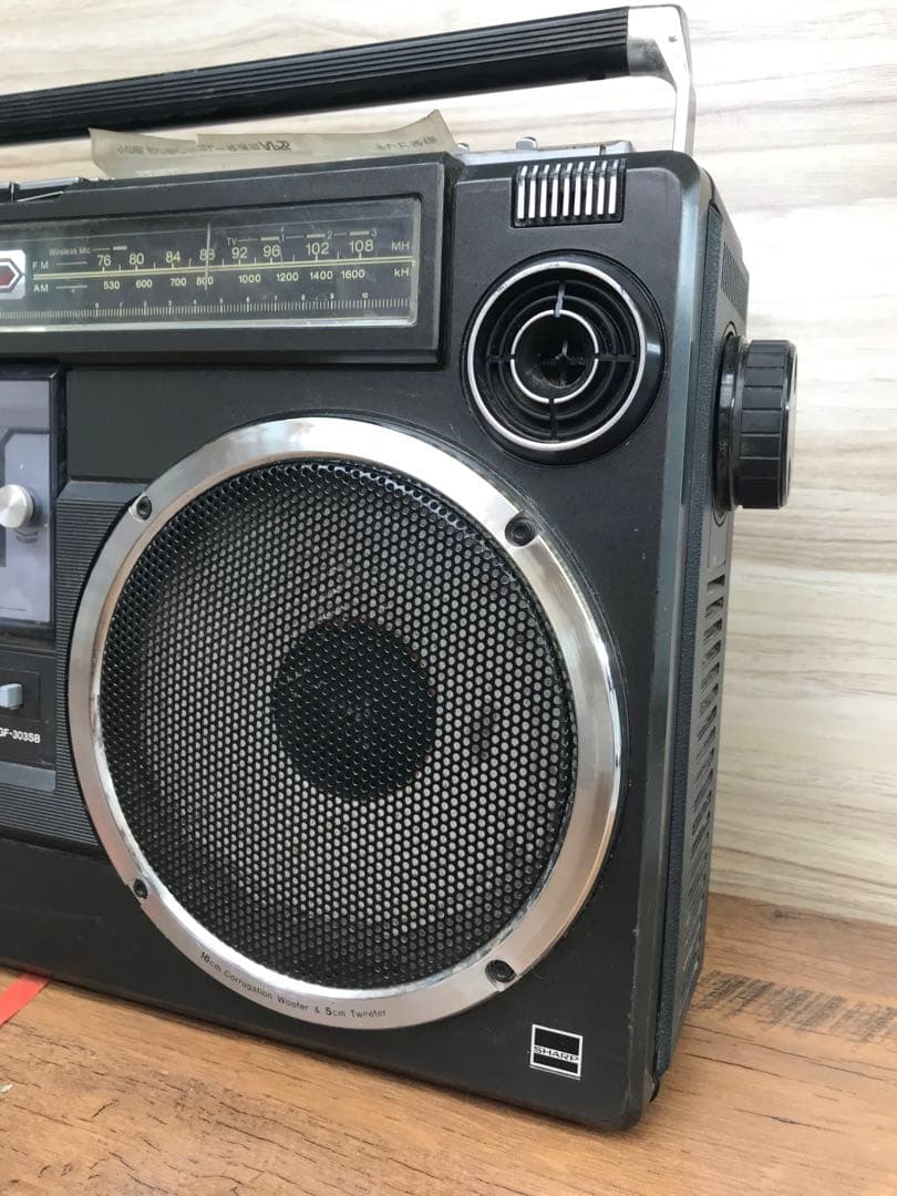 SHARP ラジカセ 昭和レトロ　GF-303SB 動作訳あり(F113)