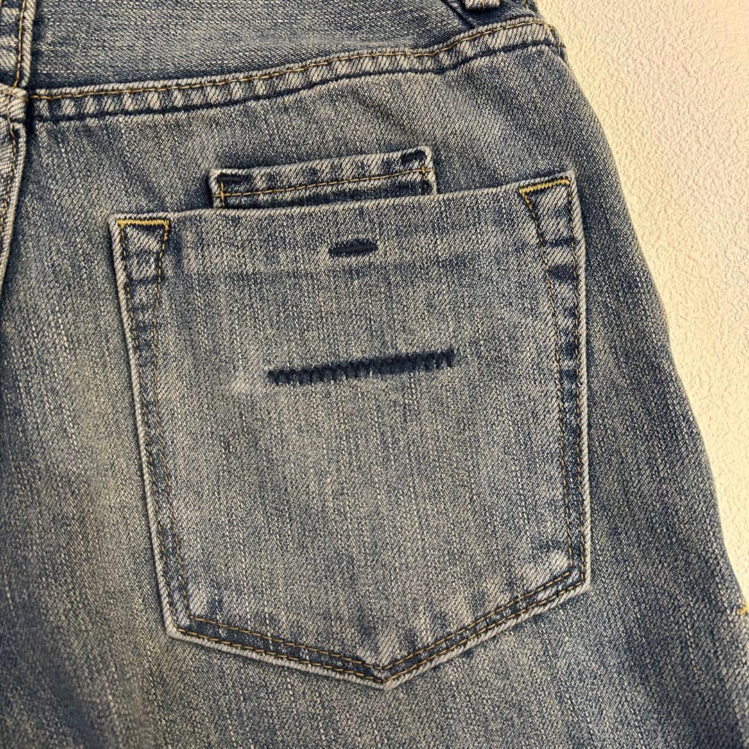 美品✨ヤヌークTrick Denim ボーイズストレート　LEA デニム　22