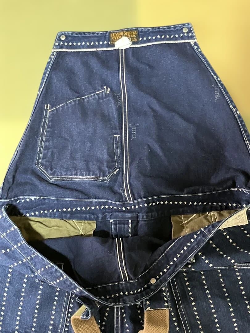 フリーホイーラーズ　オーバーオール 1890sスターウォバッシュストライプ