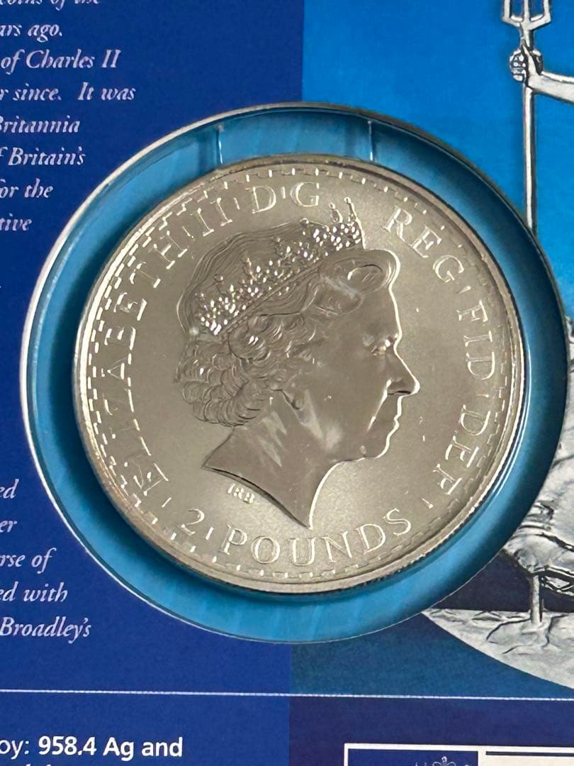 【希少】 2004年 ブリタニア 銀貨イギリスロイヤルミント専用ホルダー入り