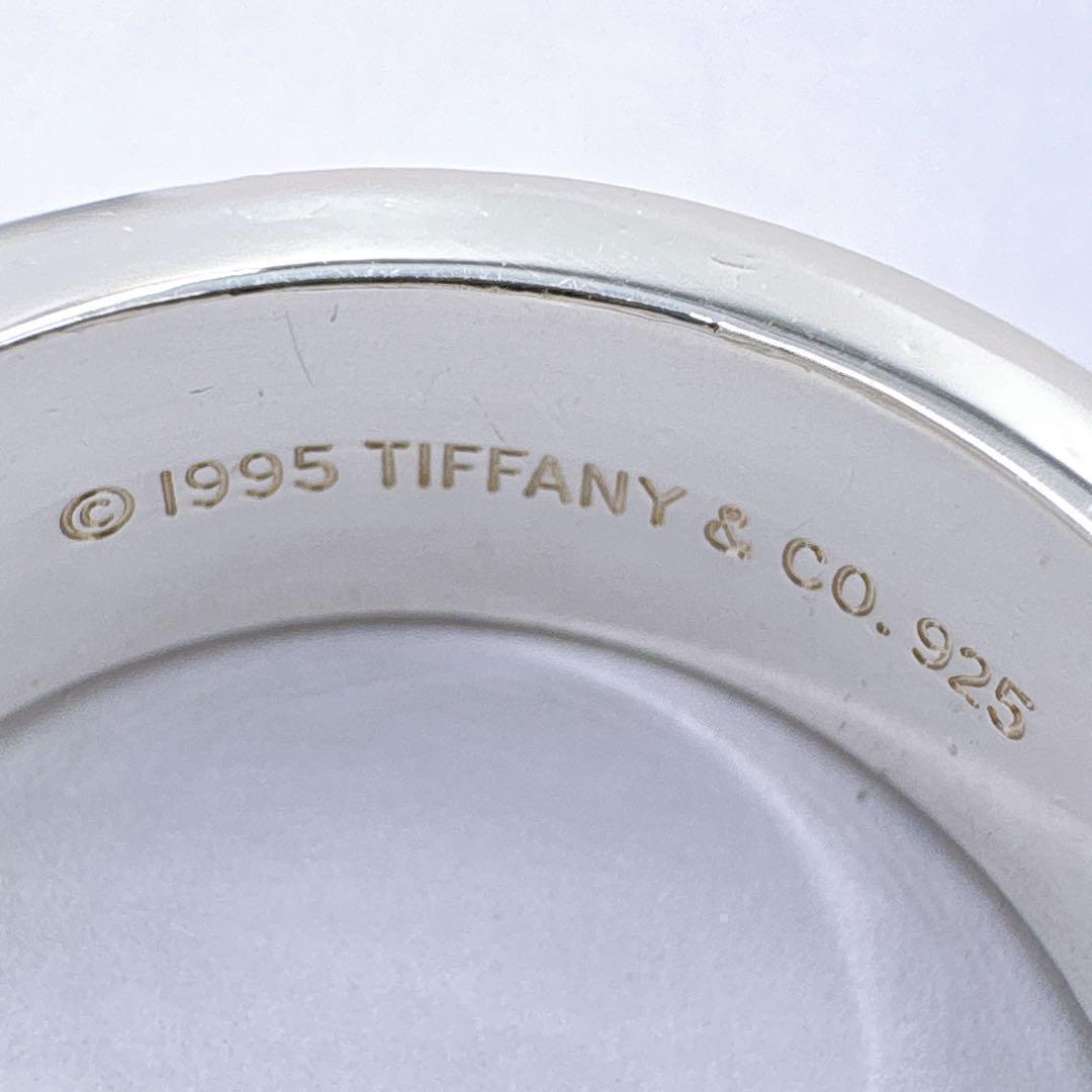 極美品 オールドティファニー グルーヴドウィズ コンビ 15号 シルバー k18