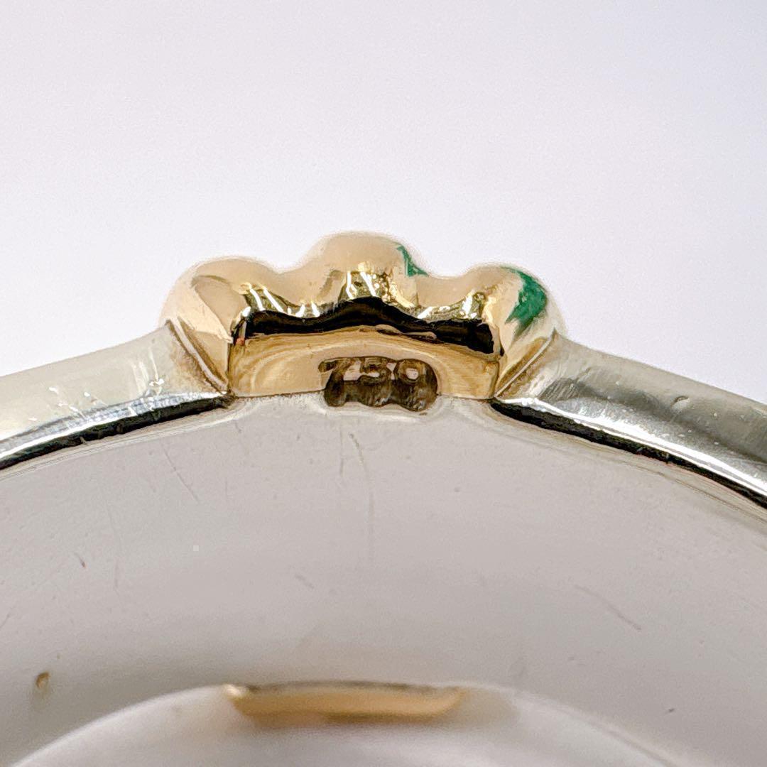 極美品 オールドティファニー グルーヴドウィズ コンビ 15号 シルバー k18