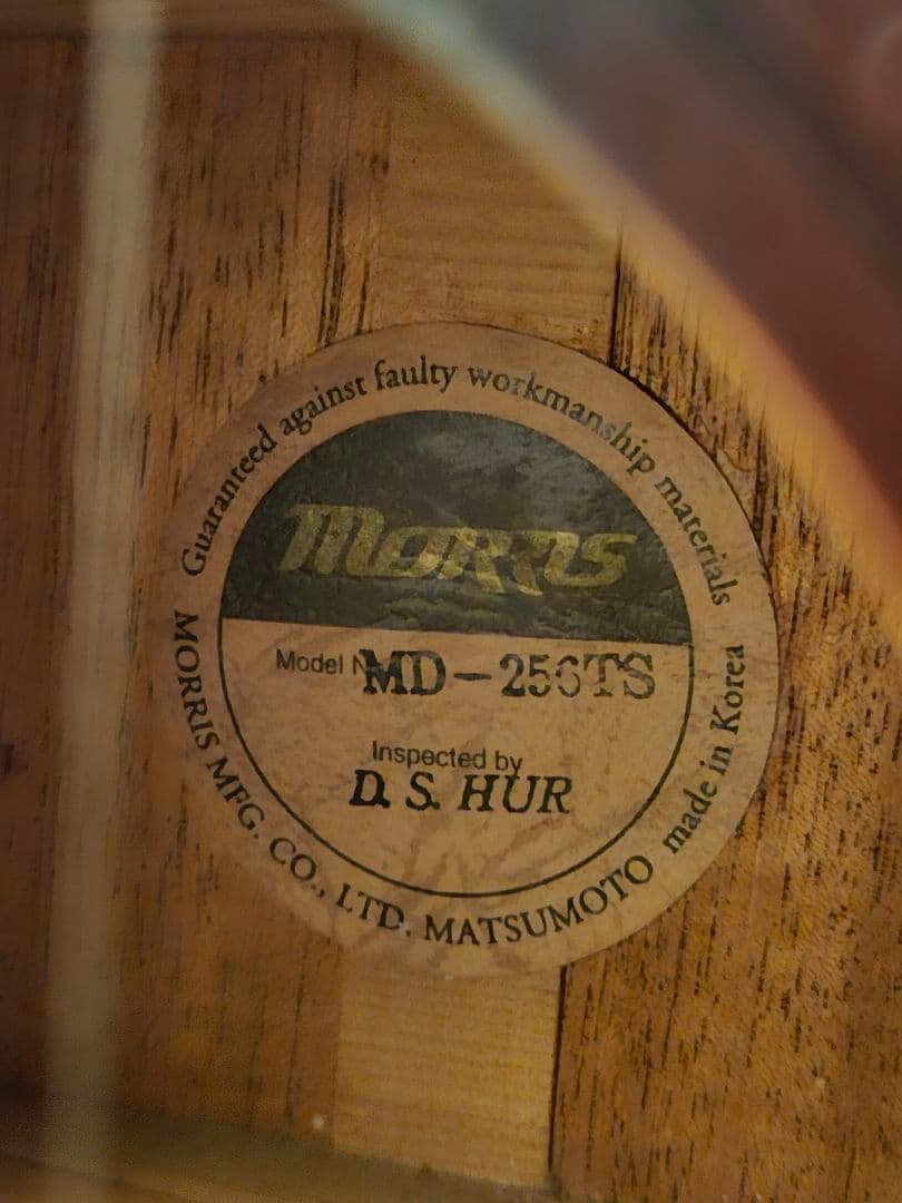 On_ink 15　Morris アコースティックギター サンバースト