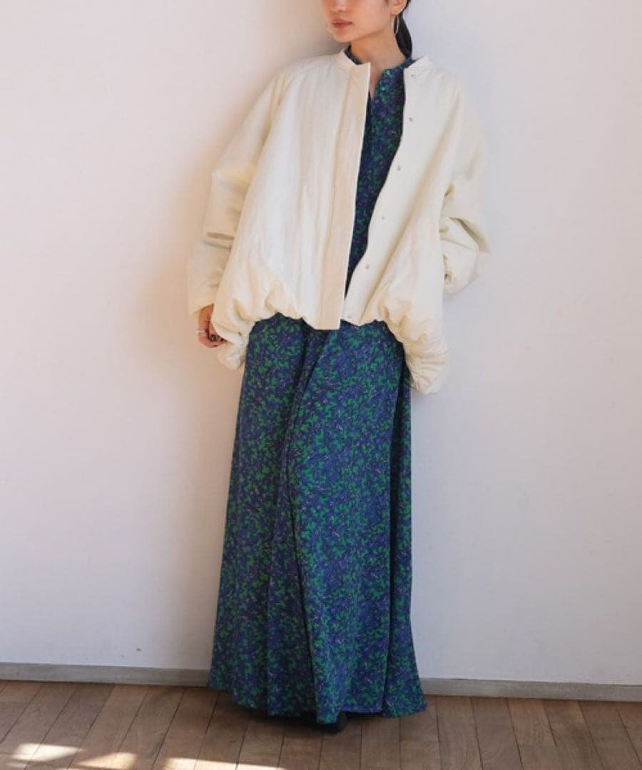 【美品✨️】AKTE パディングバルーンブルゾン ホワイト　かぐれ 最終値下げ