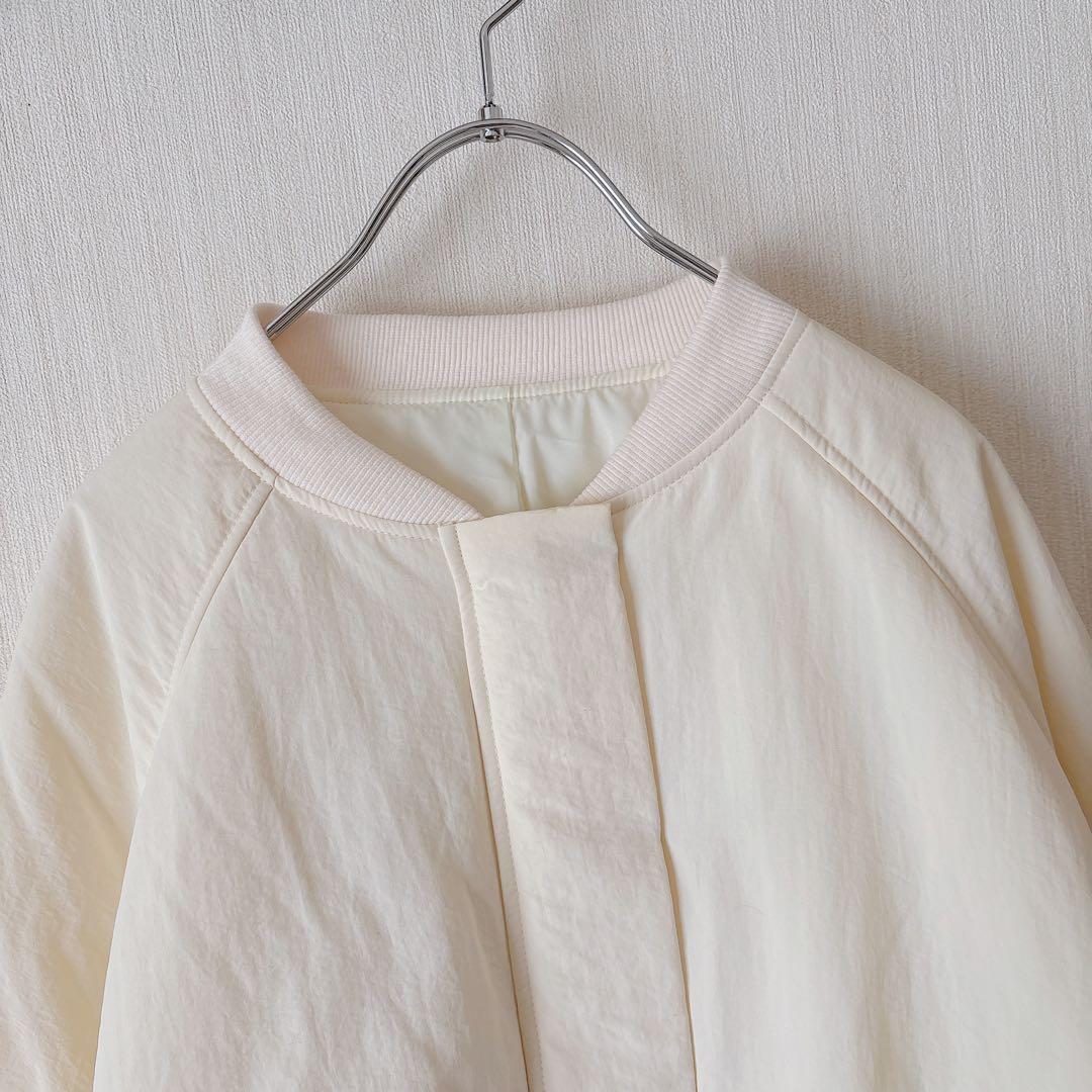 【美品✨️】AKTE パディングバルーンブルゾン ホワイト　かぐれ 最終値下げ