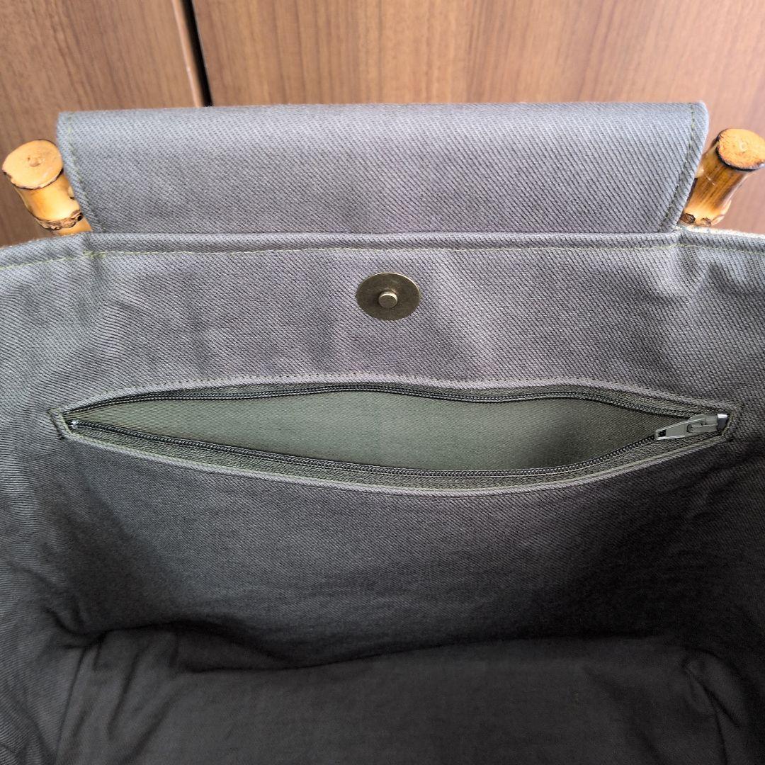 ウィリアムモリス川島織物ハンドメイドトートバッグ　クリサンティマム